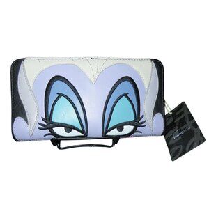 Loungefly X Disney The Ursula Eyes Little Mermaid Leather Zip Around Long Wallet